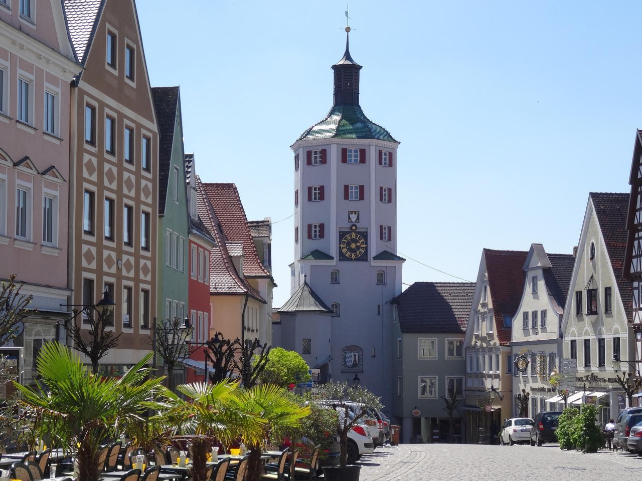 Ansicht Stadtturm Günzburg, unteres Tor